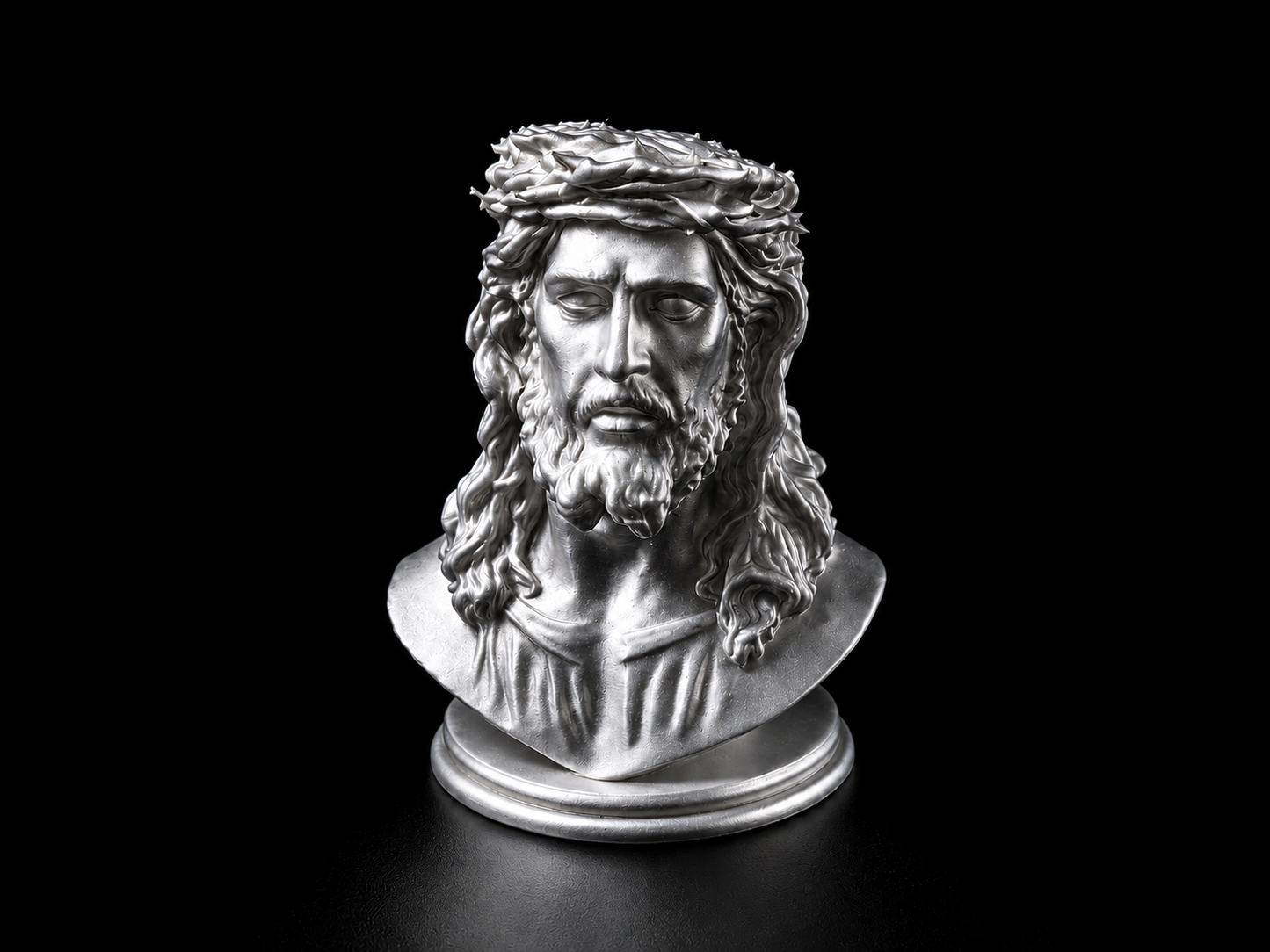 Bust of Jesus Christ with Crown of Thorns