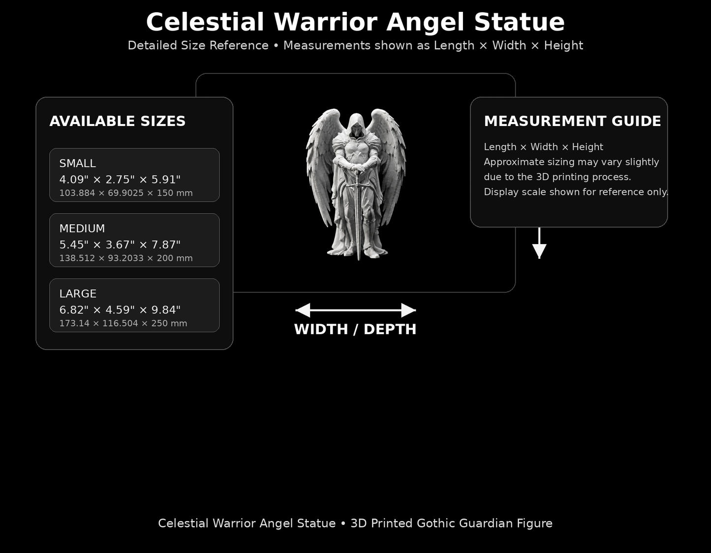 Celestial Warrior Angel Statue