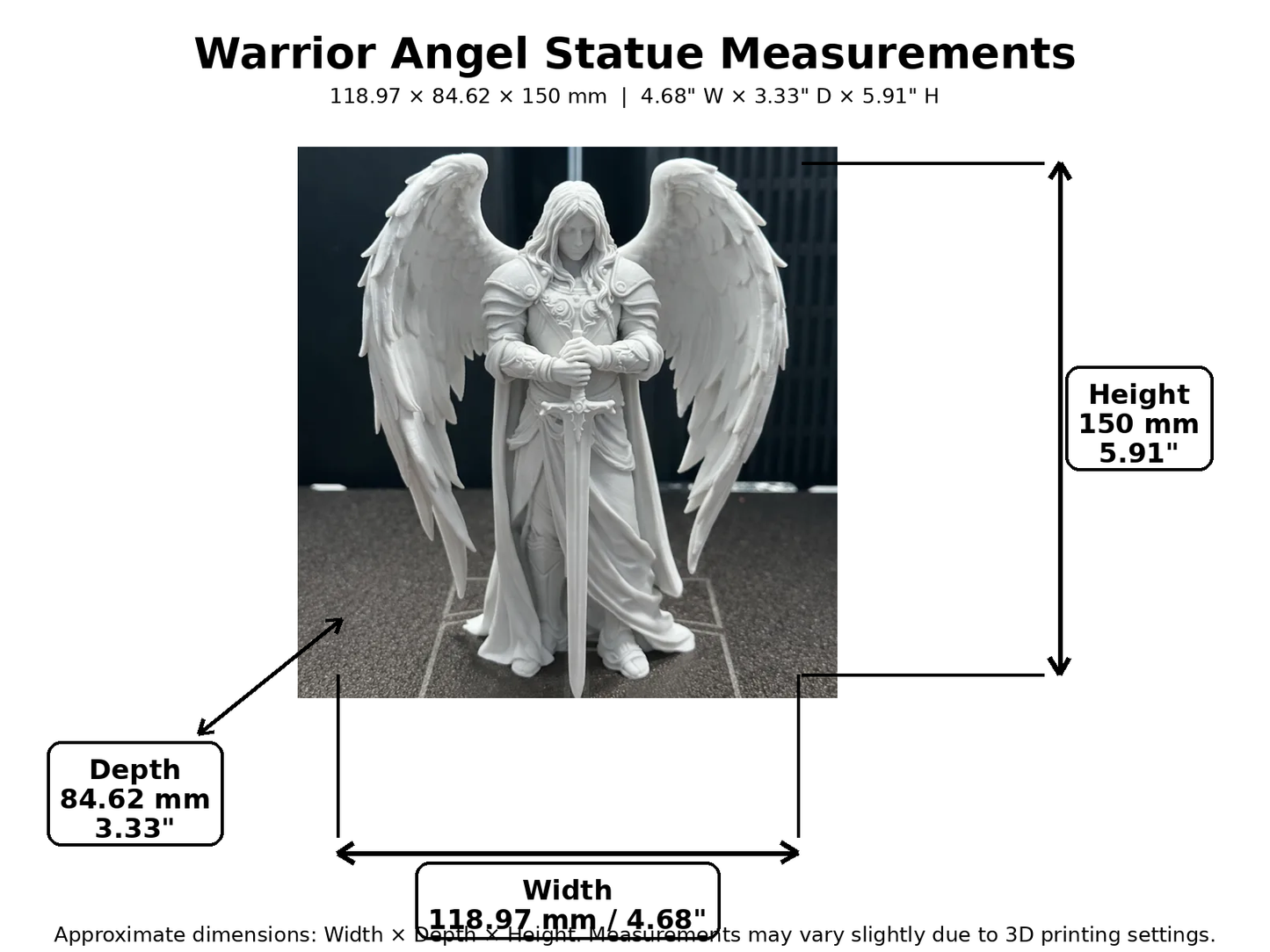 Warrior Angel Statue