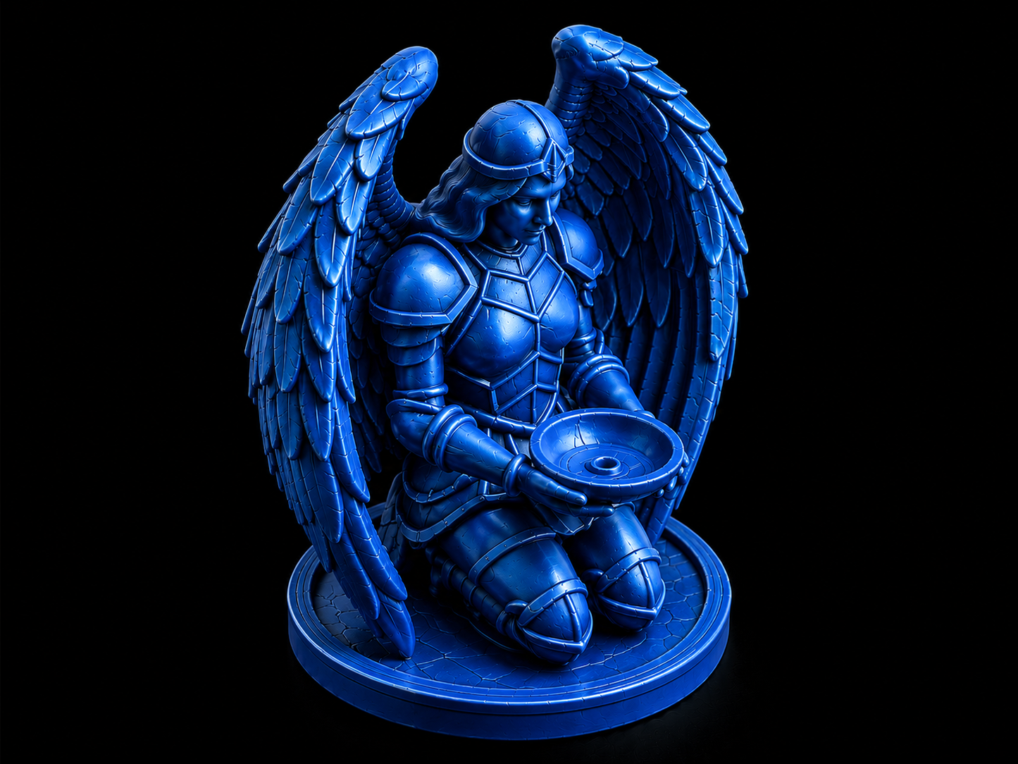 Armored Angel Incense Holder – Kneeling Wings