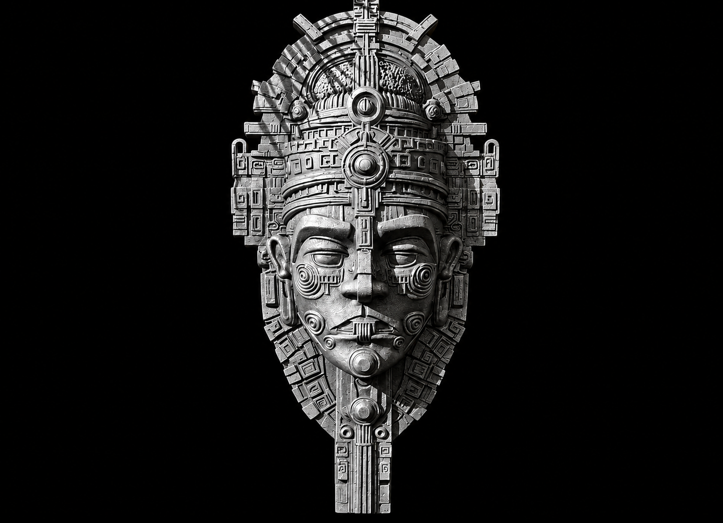Aztec Mask – Mesoamerican Inspired Wall Decor