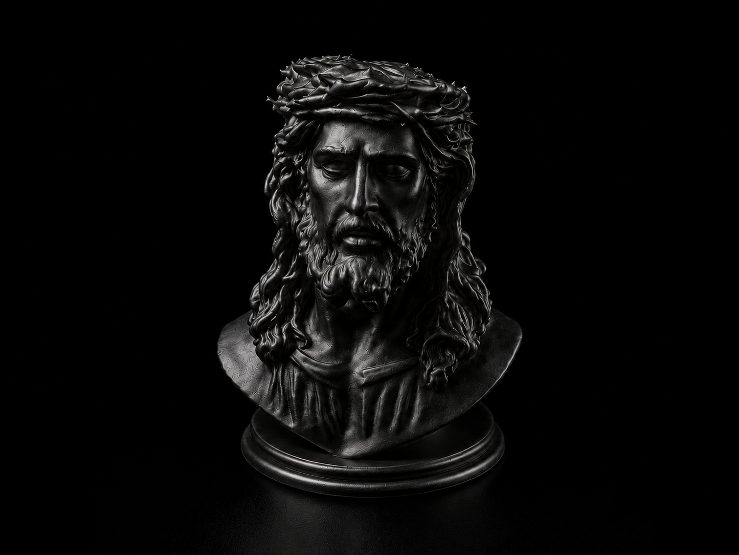 Bust of Jesus Christ with Crown of Thorns