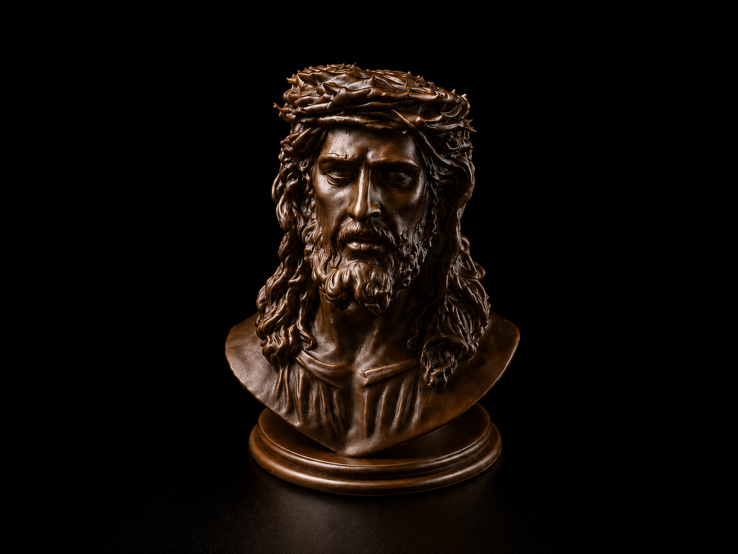 Bust of Jesus Christ with Crown of Thorns