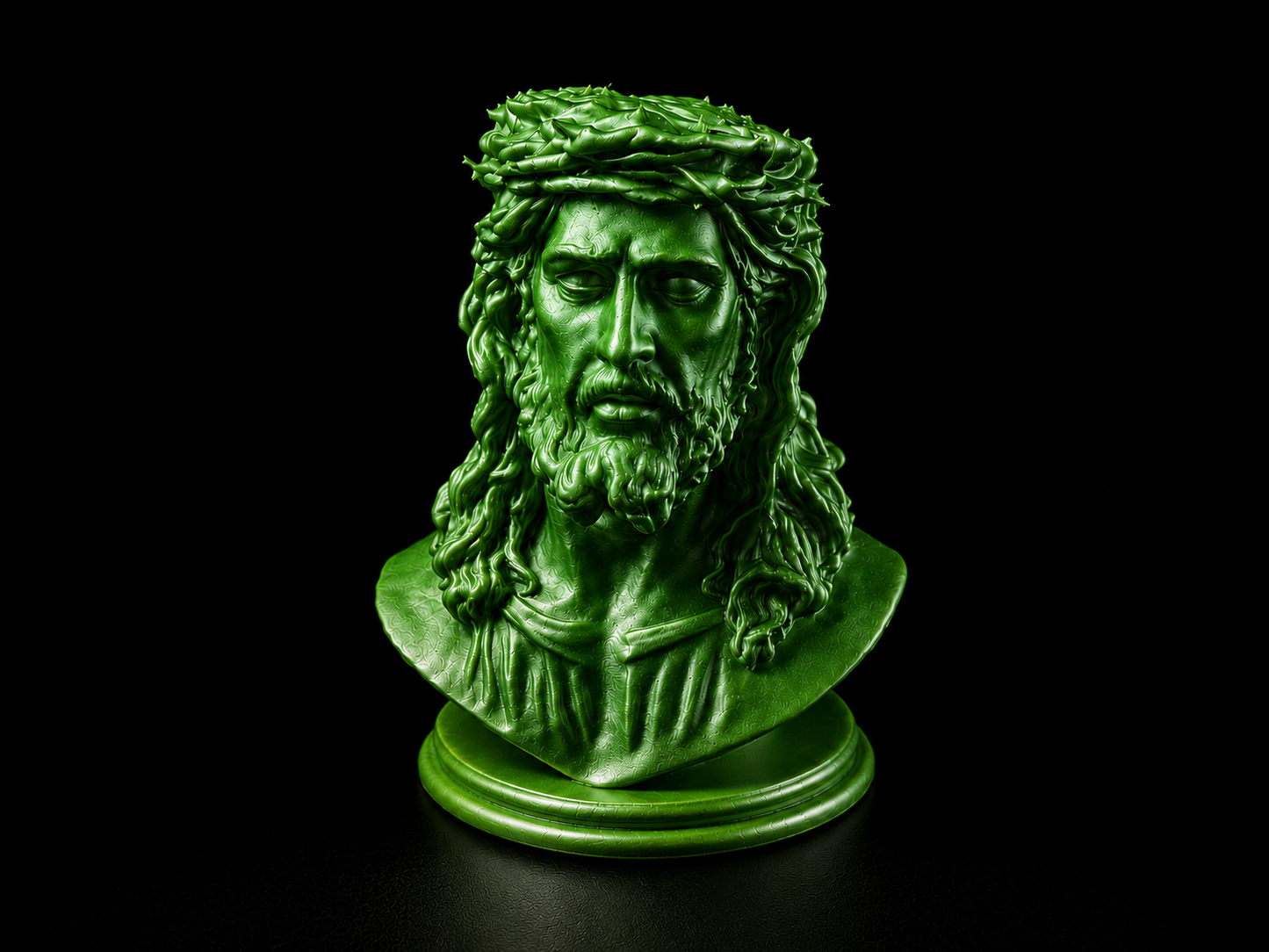 Bust of Jesus Christ with Crown of Thorns