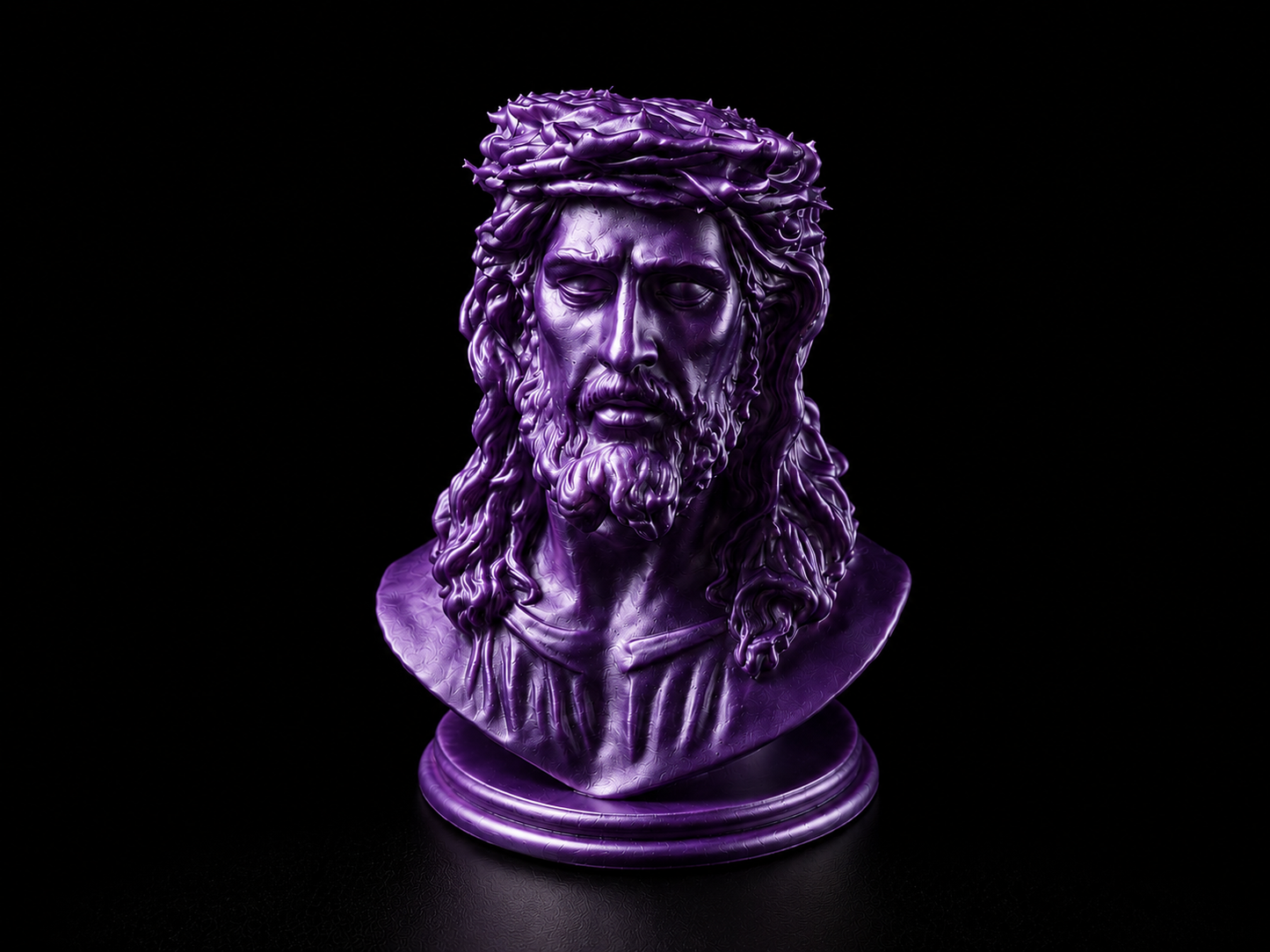 Bust of Jesus Christ with Crown of Thorns