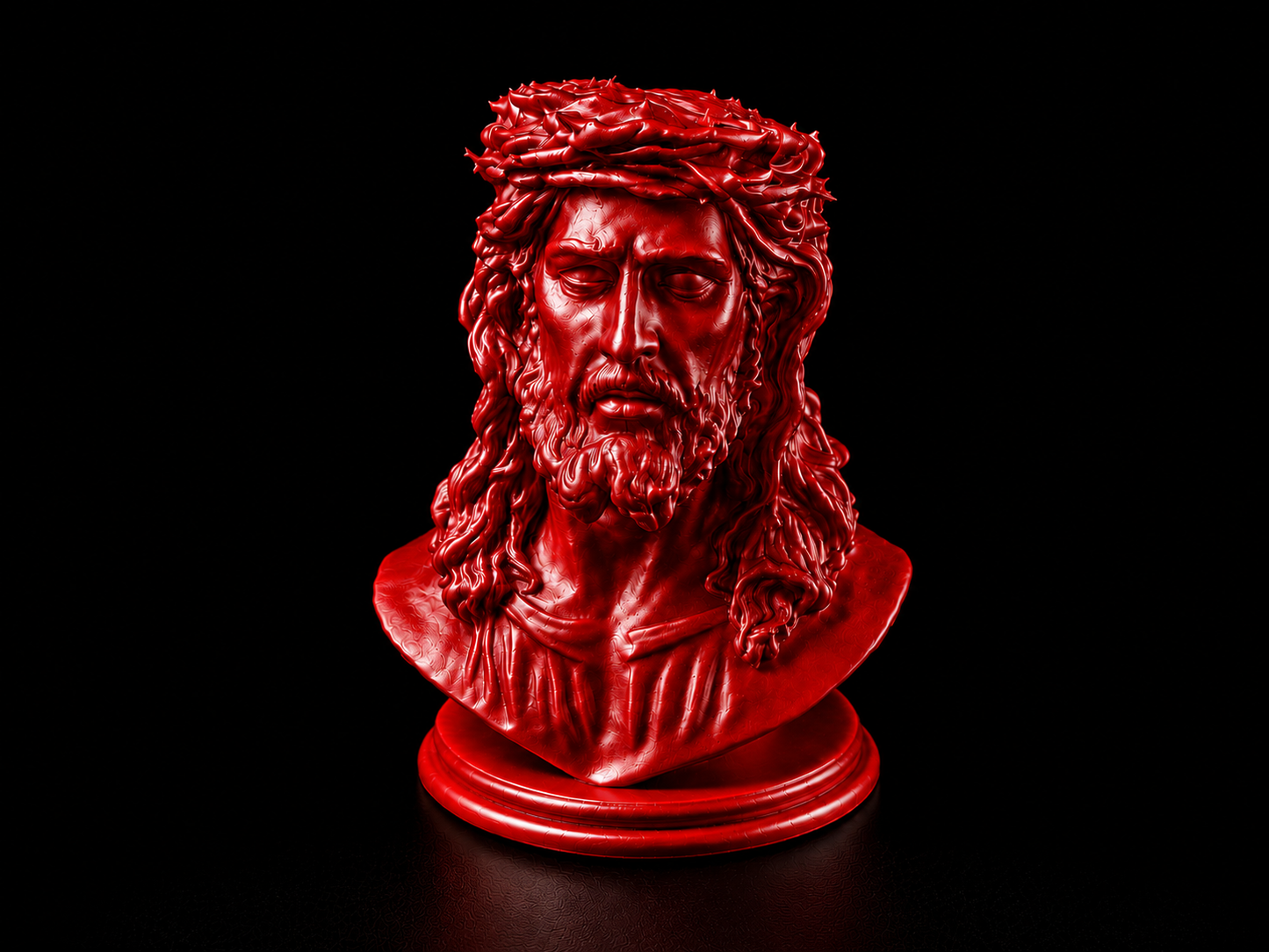 Bust of Jesus Christ with Crown of Thorns