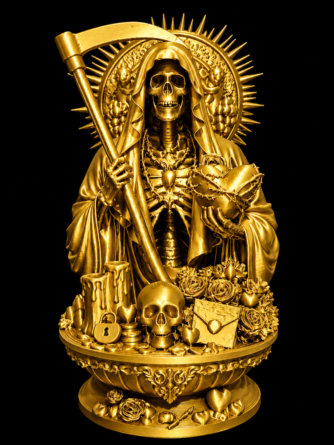 Santa Muerte Love Statue