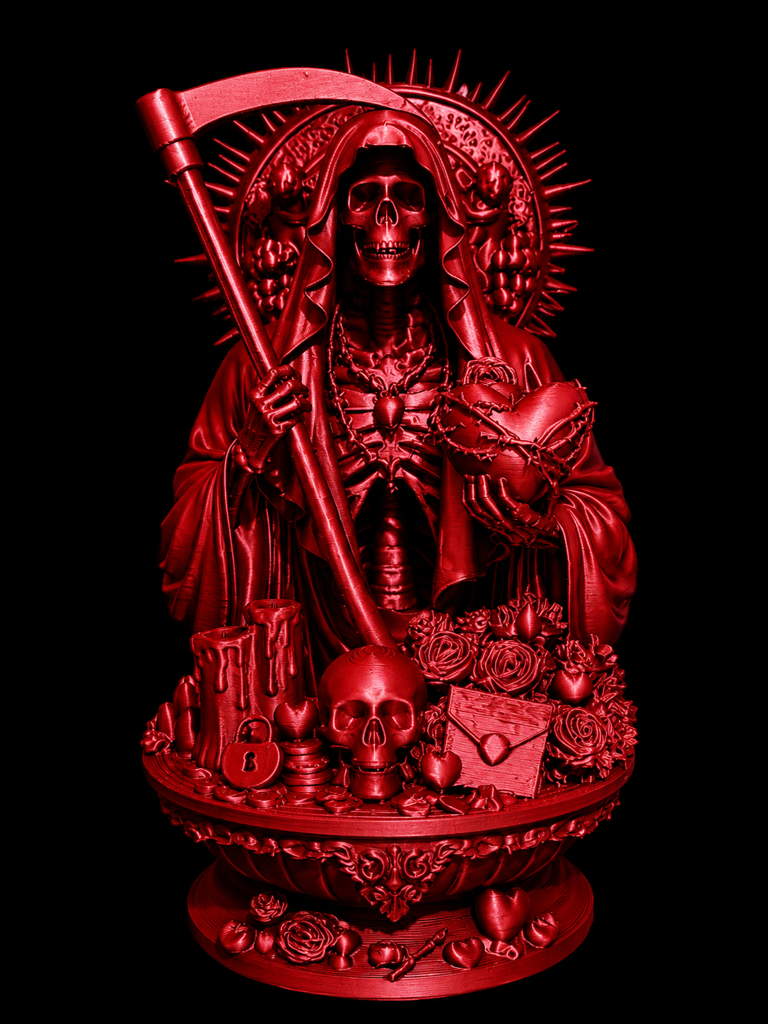 Santa Muerte Love Statue