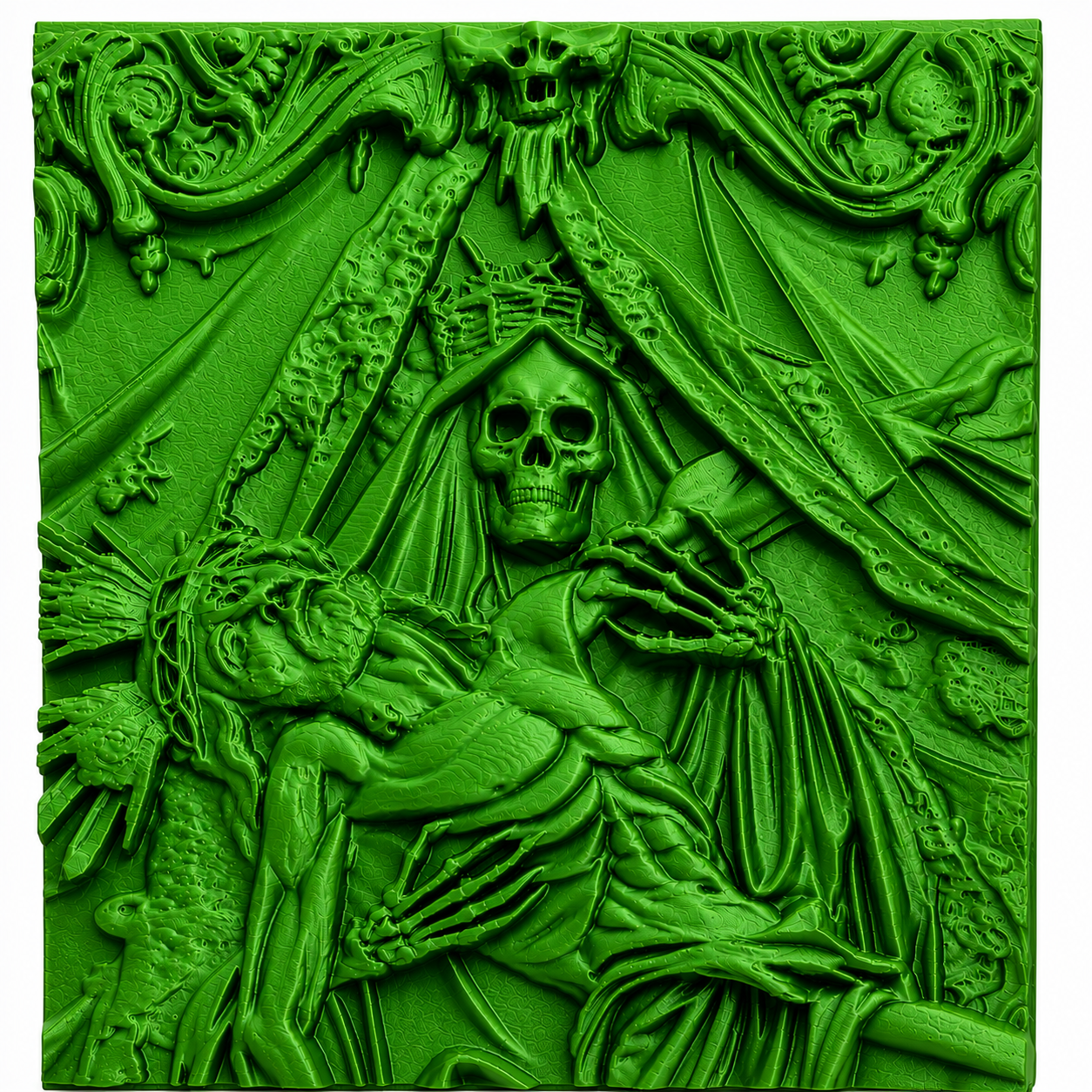 Most Holy Death Relief Frame