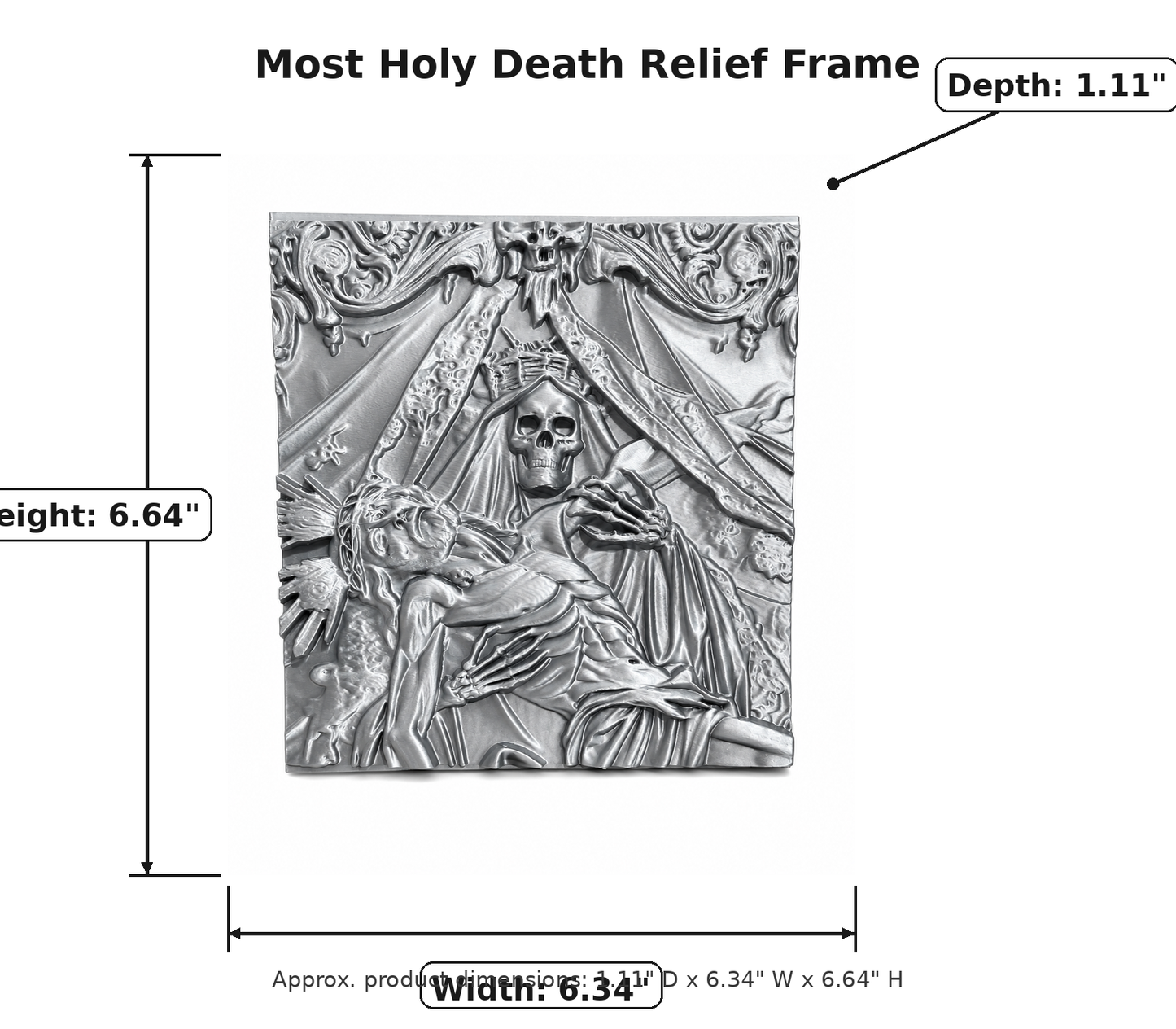 Most Holy Death Relief Frame