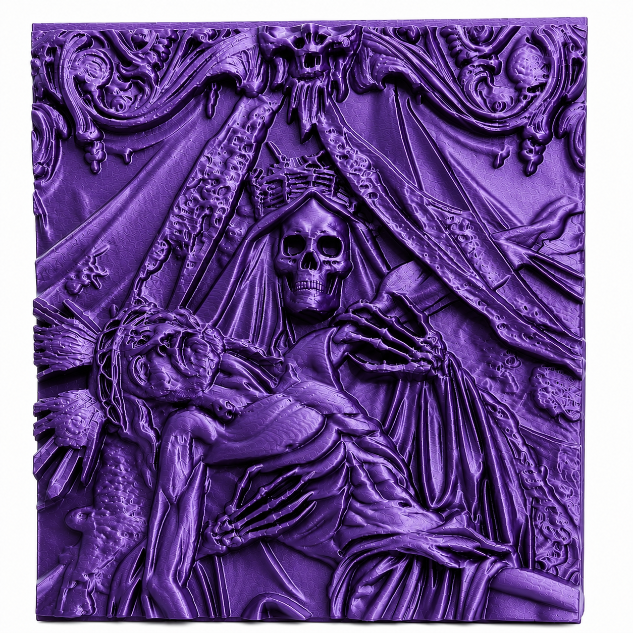 Most Holy Death Relief Frame
