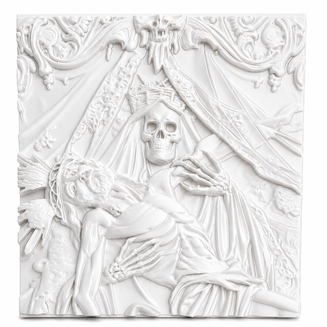 Most Holy Death Relief Frame