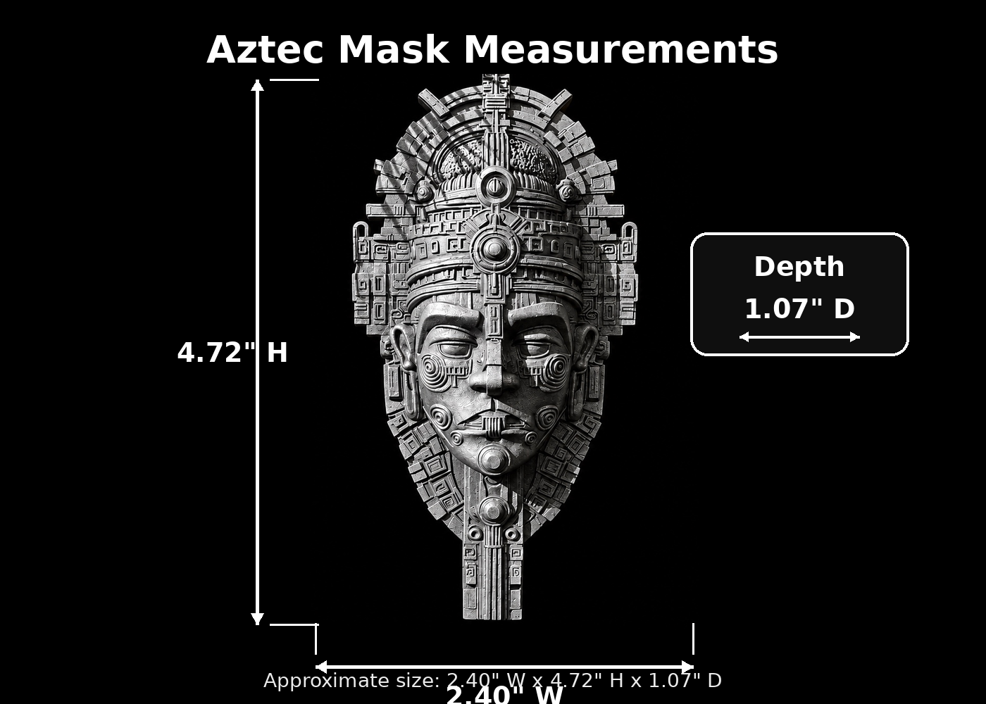 Aztec Mask – Mesoamerican Inspired Wall Decor